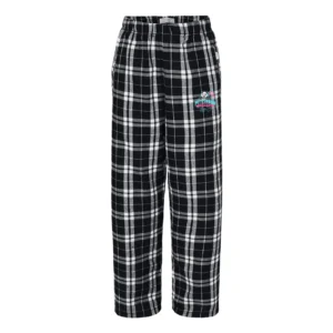 Pittsboro Panda Logo Youth Flannel Pants
